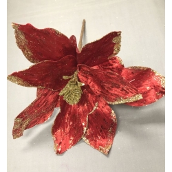 Poinsettia Red 8"